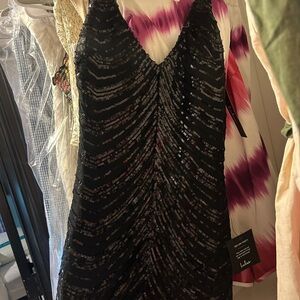 Black Sequin Dress